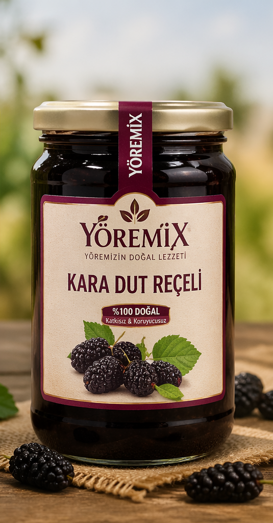 Ev Yapımı Kara Dut Reçeli 500GR – Katkısız Doğal Reçel